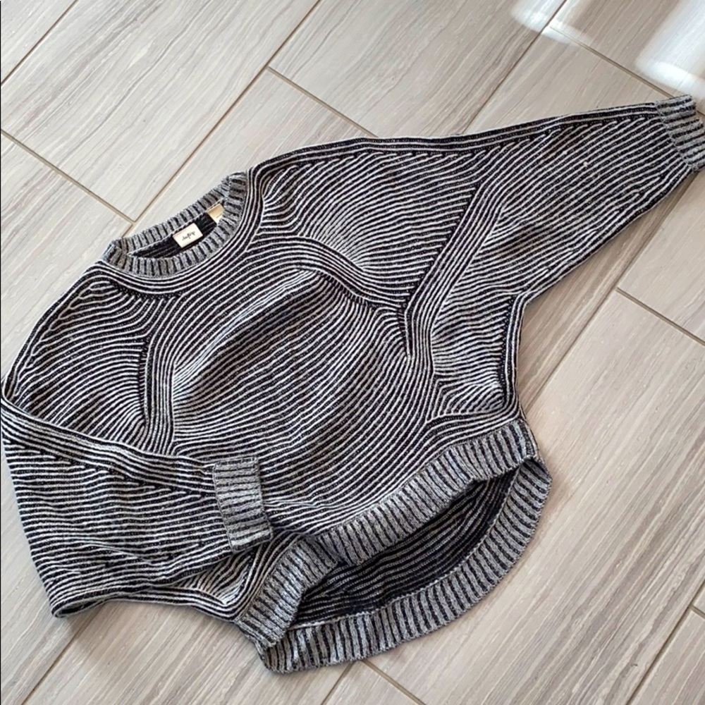 Black and white sweater